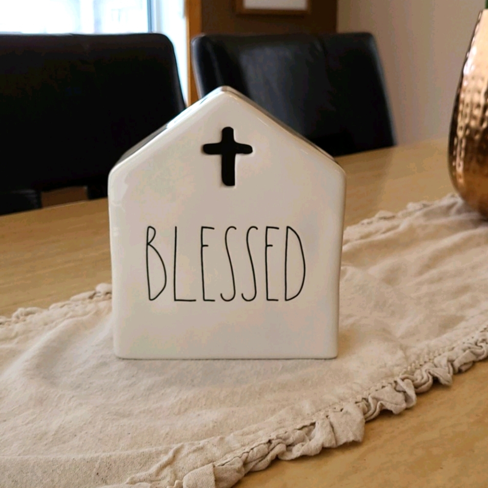 Rae Dunn Blessed Decor Piece